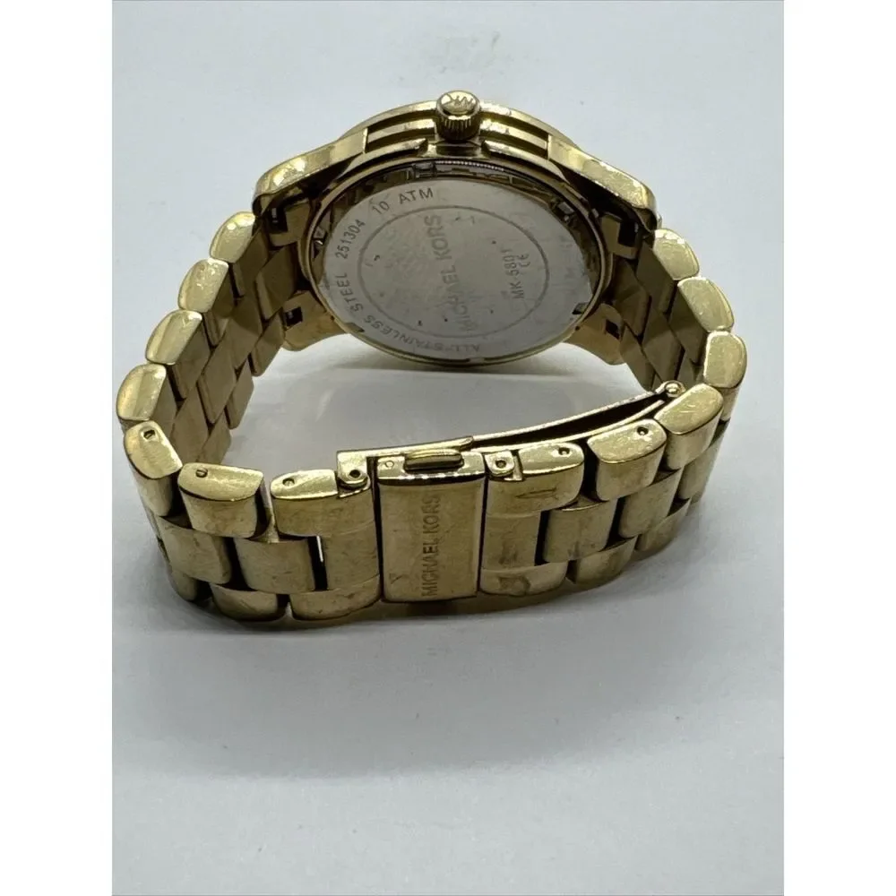 Michael Kors Runway MK5801 Women's Gold-Tone Stainless Steel Analog Watch JNA795